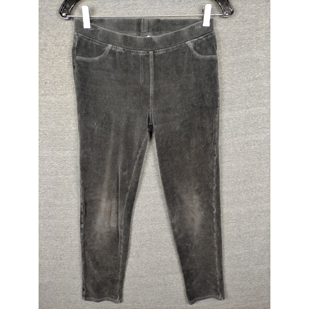 Hanna Andersson Girls Pants 12 Black Ribbed Velour‎ Casual Pajama Comfy